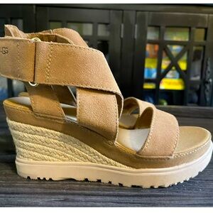 Women's Shoes UGG ILEANA ANKLE Platform Wedges 1139052 CHESTNUT Women’s 6.5